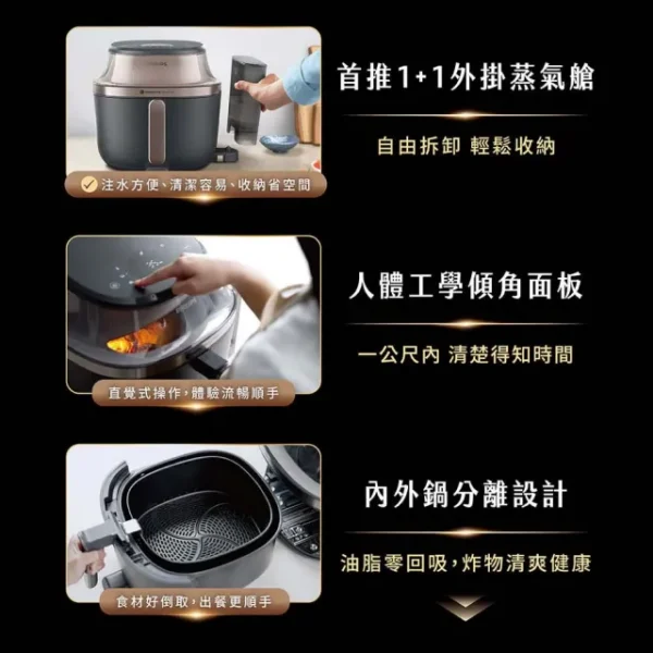 Philips 星視界Plus透視蒸氣海星氣炸鍋